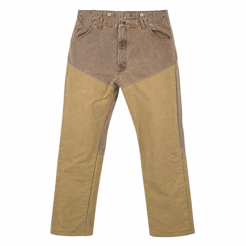 VTG Wrangler Brush Pants 40x34 Mens Brown Double Knee Field Hunting Gorpcore USA